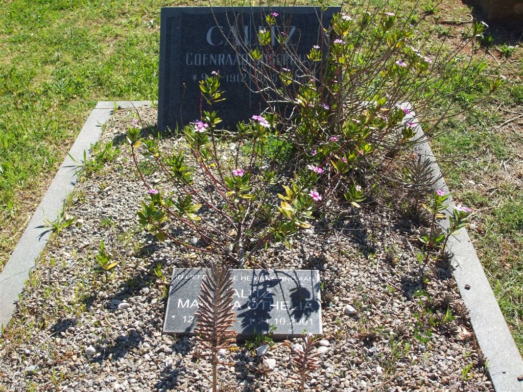 CALITZ Coenraad Josephus 1923-1989 &amp; Martha Othelia 1915-2001