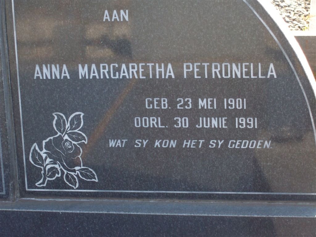 DIPPENAAR Michiel Christoffel 1907-1971 &amp; Margaretha Petronella 1901-1991