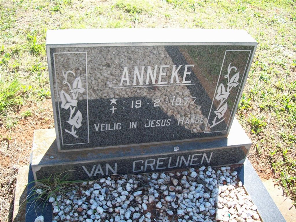 GREUNEN Anneke, van 1977-1977