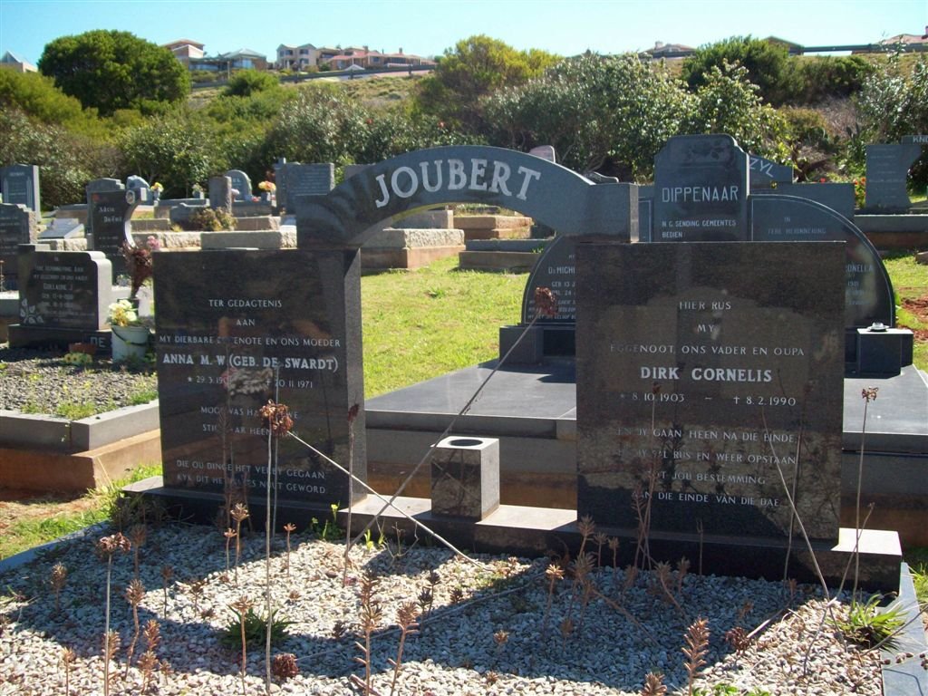 JOUBERT Dirk Cornelis 1903-1990 &amp; Anna M.W. DE SWART 1901-1971