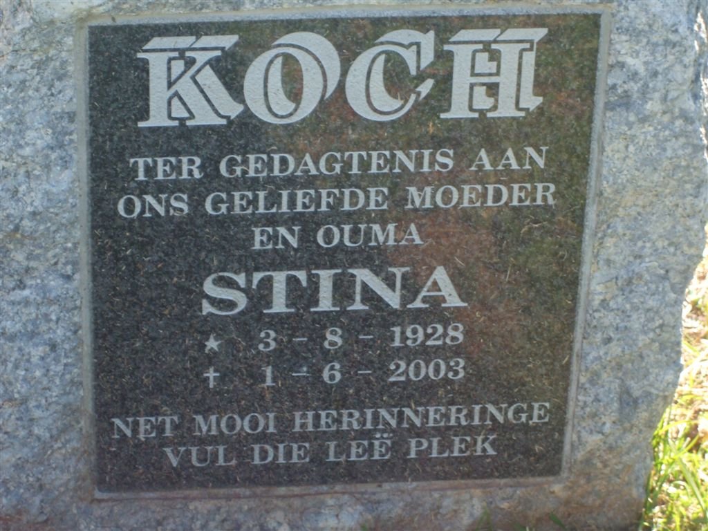 KOCH Stina 1928-2008