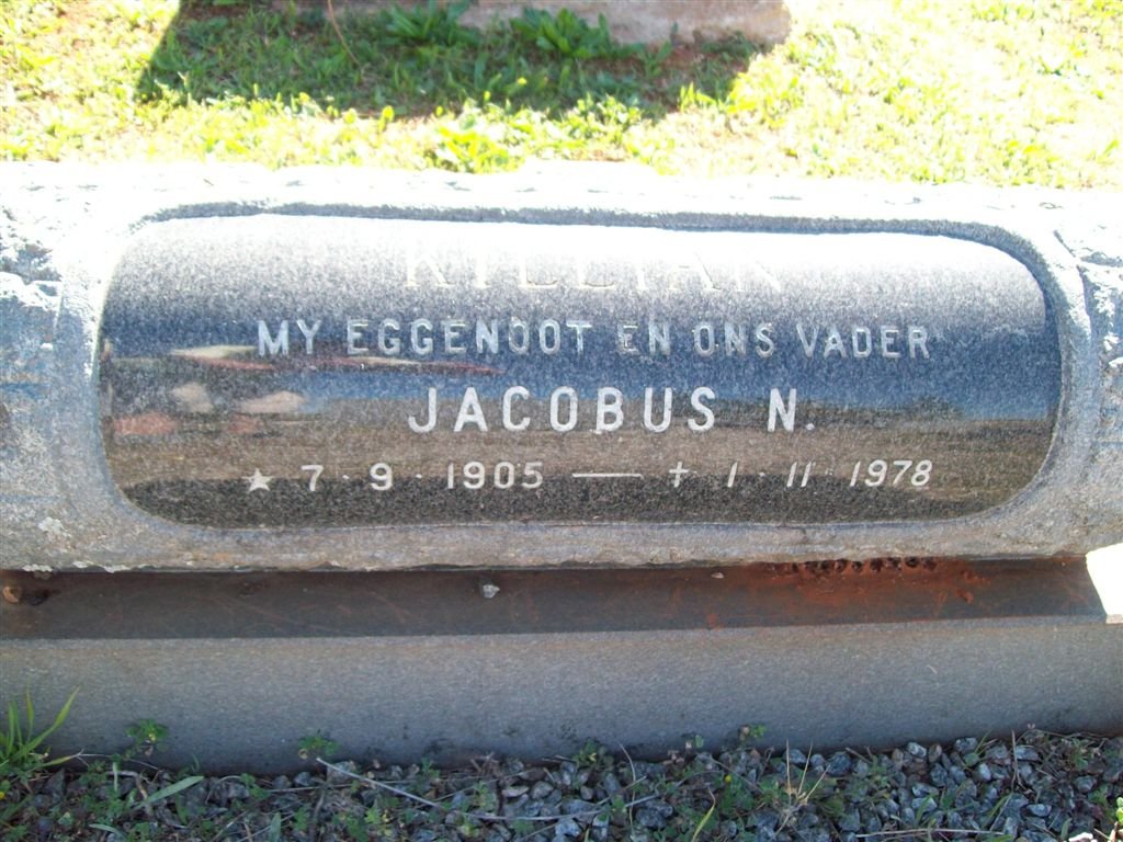 KILLIAN Jacobus N. 1905-1978