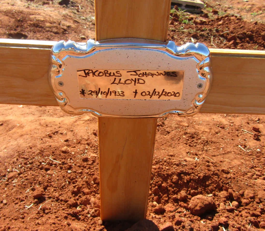 LLOYD Jacobus Johannes 1933-2020