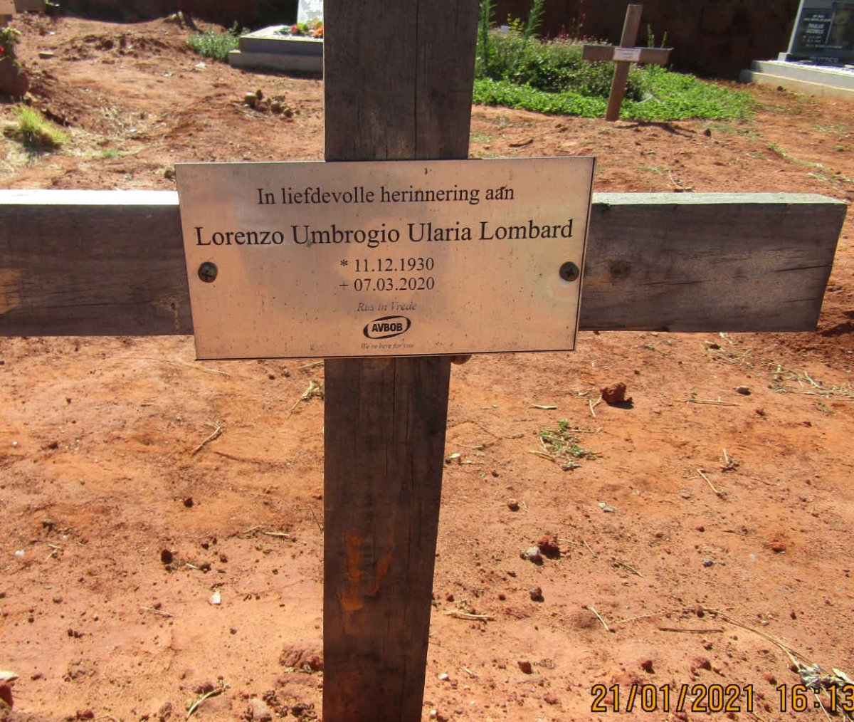 LOMBARD Lorenzo Umbrogio Ularia 1930-2020