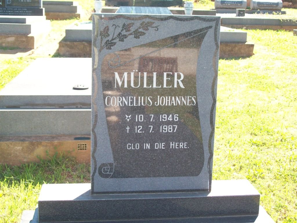 MÜLLER Cornelius Johannes 1946-1987