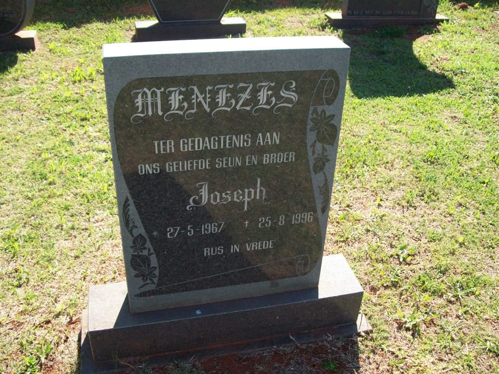 MENEZES Joseph 1967-1996