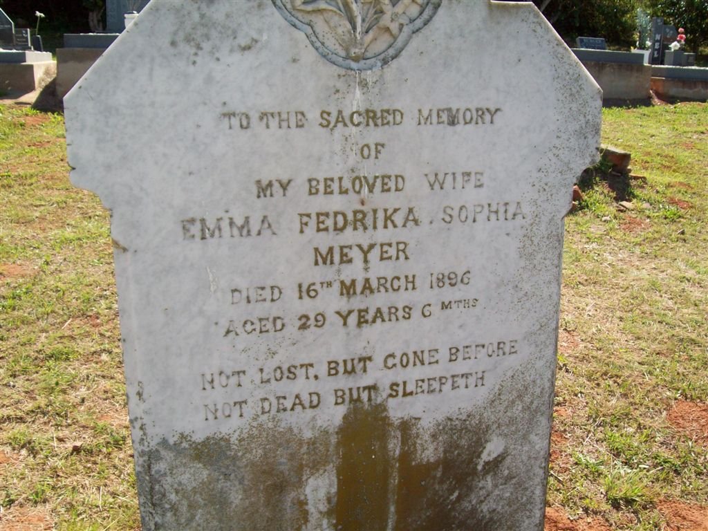 MEYER Emma Fedrika Sophia -1896