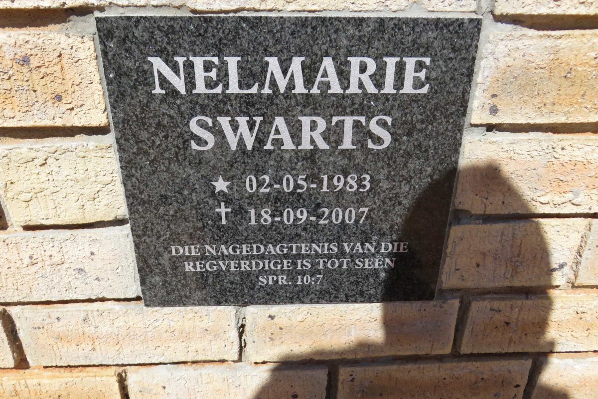 SWARTS Nelmarie 1983-2007
