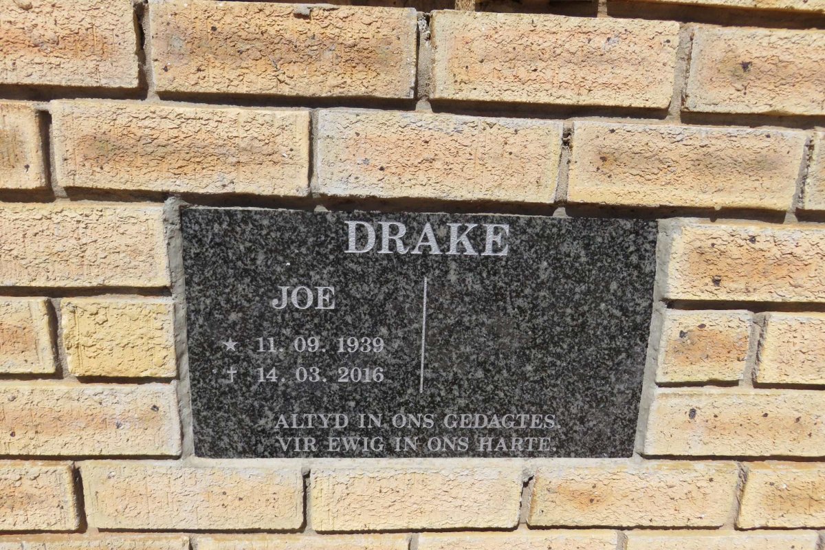 DRAKE Joe 1939-2016
