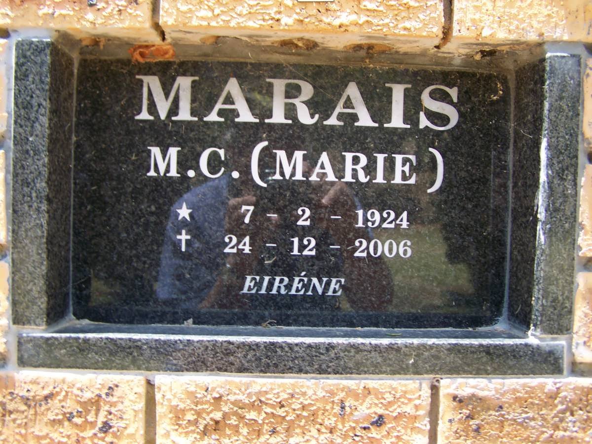MARAIS M.C. 1924-2006