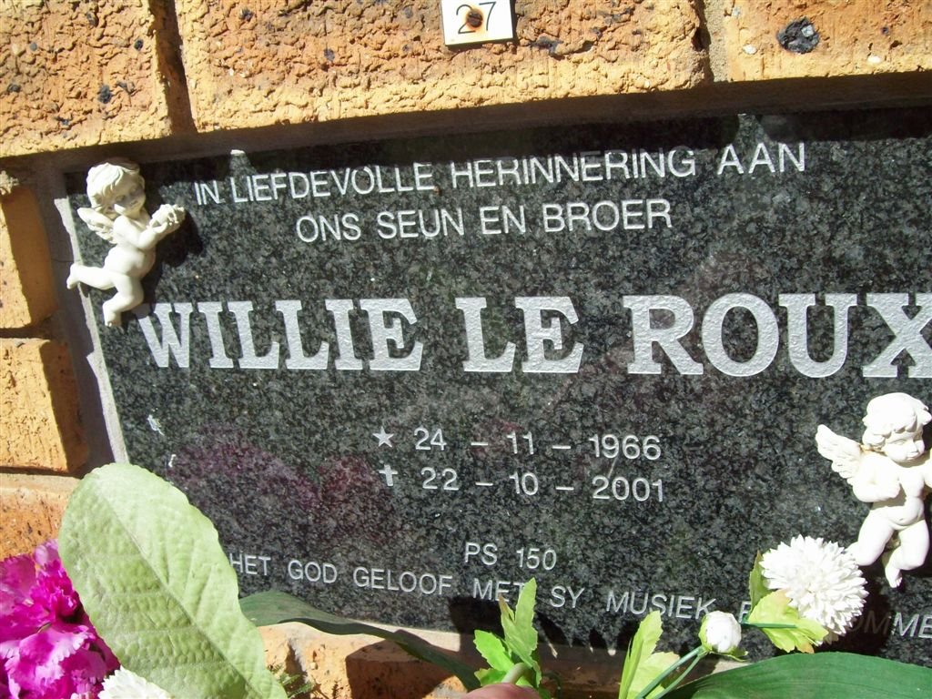ROUX Willie, le 1966-2001