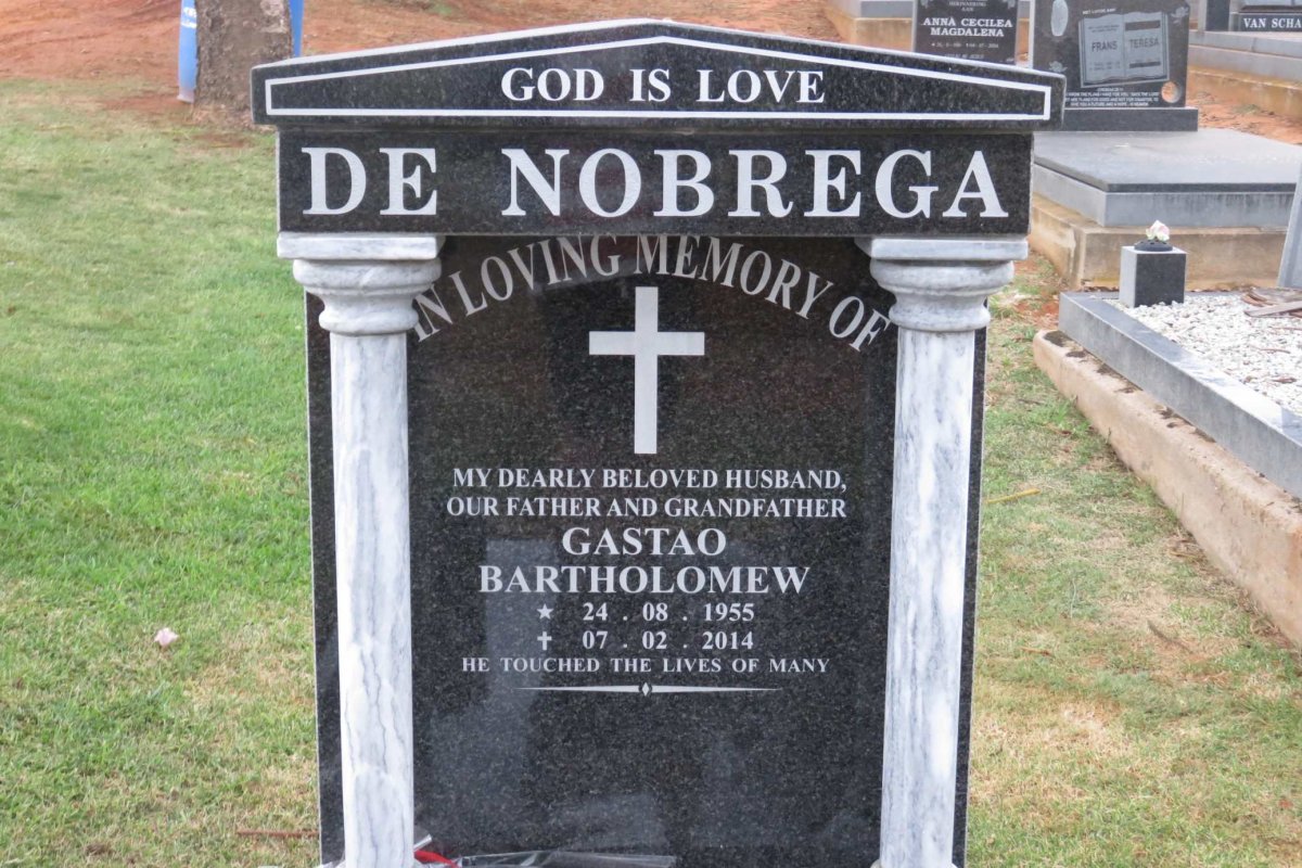 NOBREGA Gastao Bartholomew, de 1955-2014