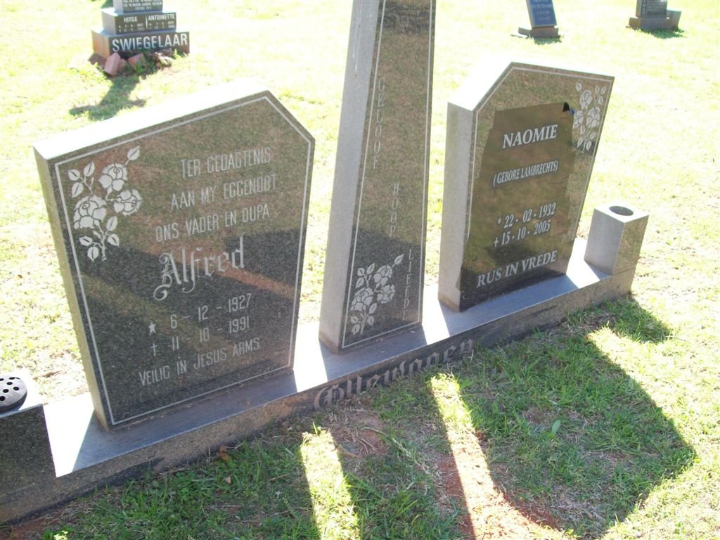 OLLEWAGEN Alfred 1927-1991 &amp; Naomi LAMBRECHTS 1932-2005