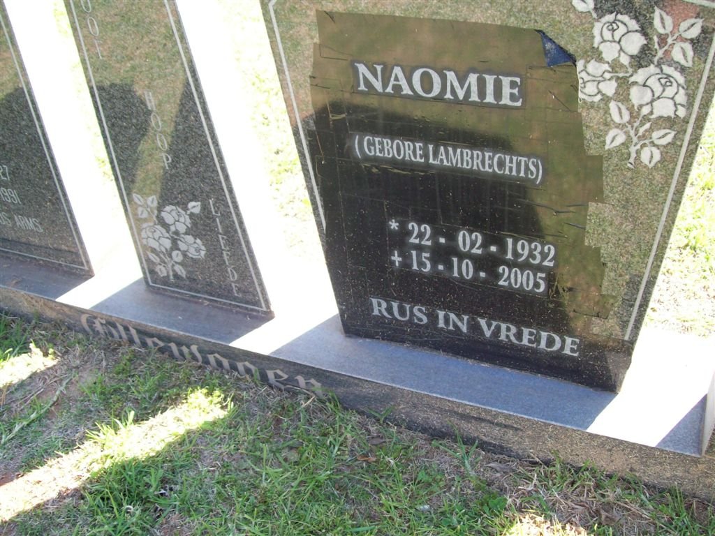 OLLEWAGEN Naomi nee LAMBRECHTS 1932-2005