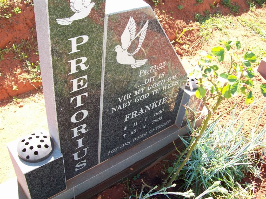 PRETORIUS Frankie 1930-2005