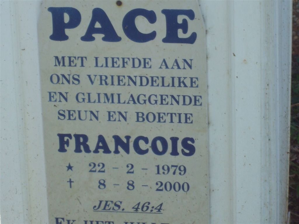 PACE Francois 1979-2000