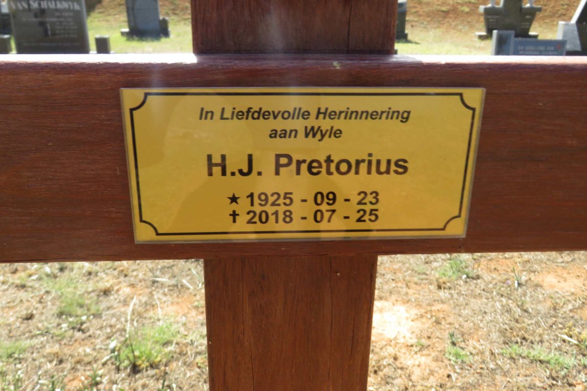 PRETORIUS H.J. 1925-2018