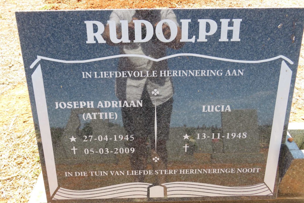 RUDOLPH Joseph Adriaan 1945-2009 &amp; Lucia 1948-