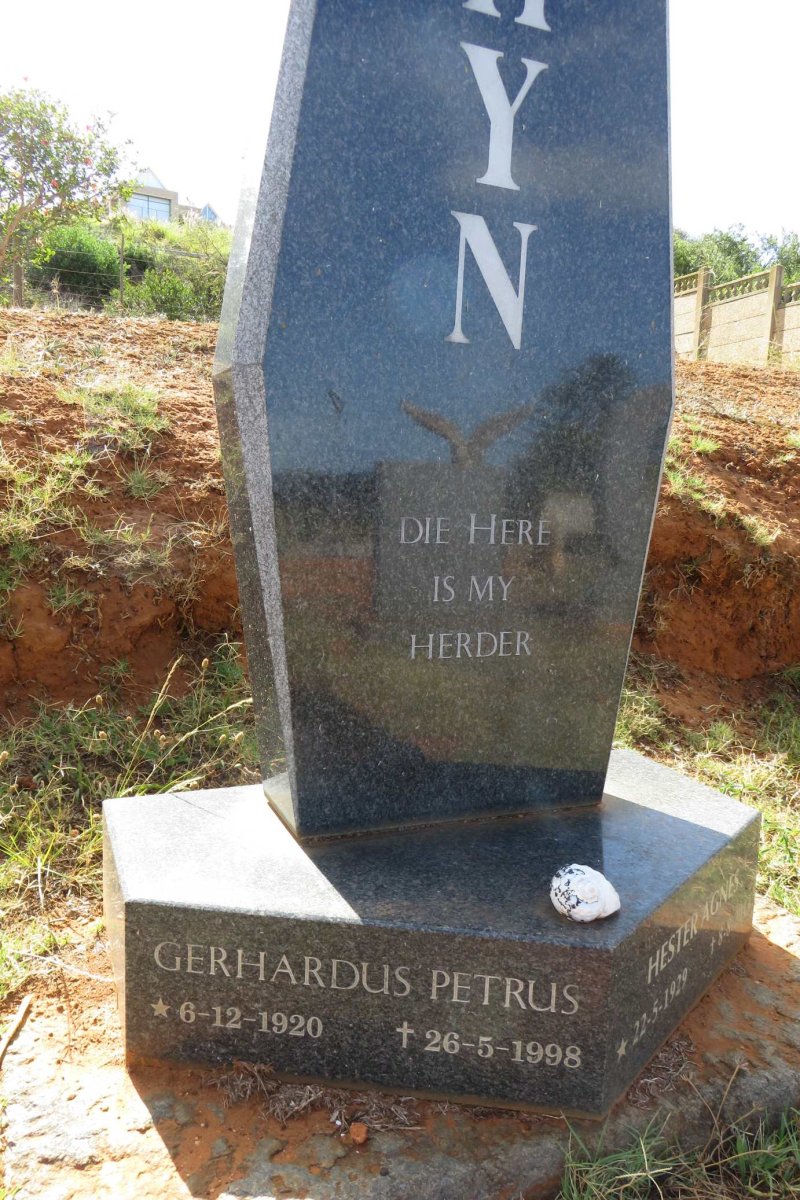 RHYN Gerhardus Petrus, van 1920-1998