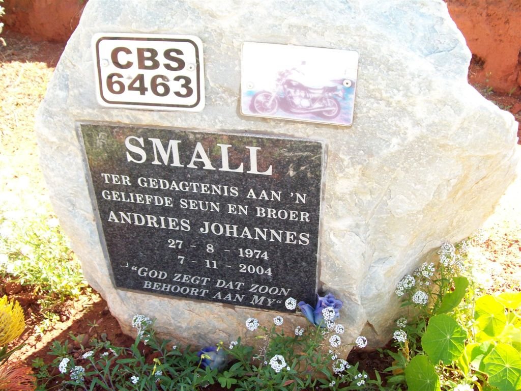 SMALL Andries Johannes 1974-2004