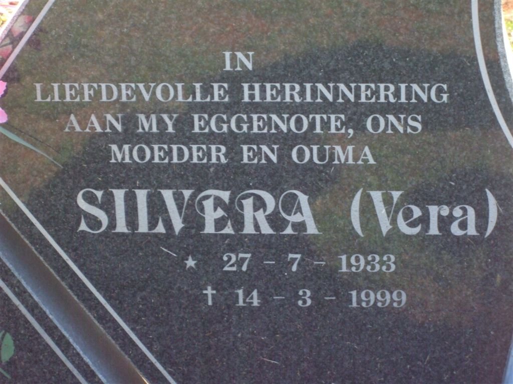 SENEKAL Hendrik Johannes 1939-2006 &amp; Silvera 1933-1999