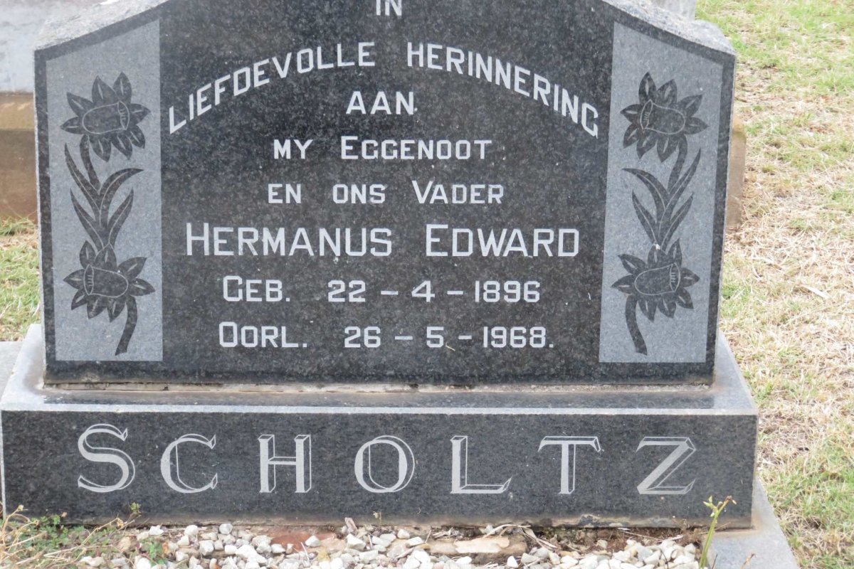 SCHOLTZ  Hermanus Edward 1896-1968