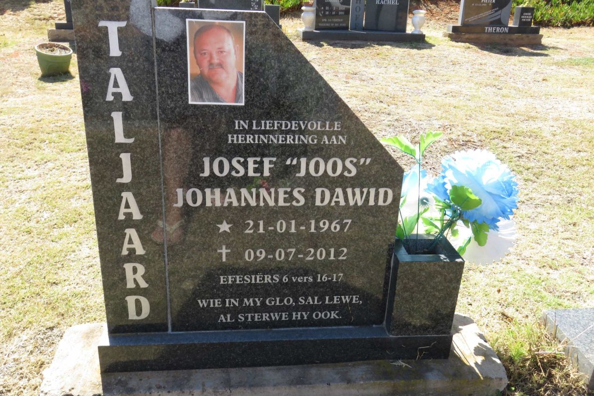 TALJAARD Josef Johannes Dawid 1967-2012