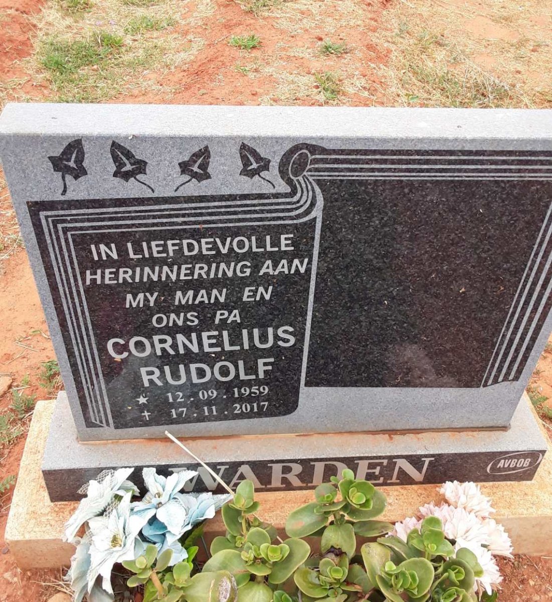 WARDEN Cornelius Rudolf 1959-2017