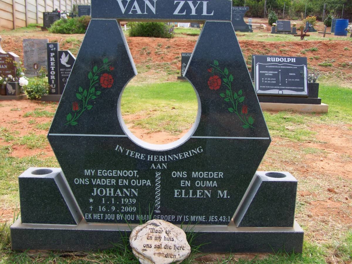 ZYL Johann, van 1939-2009 &amp; Ellen M.