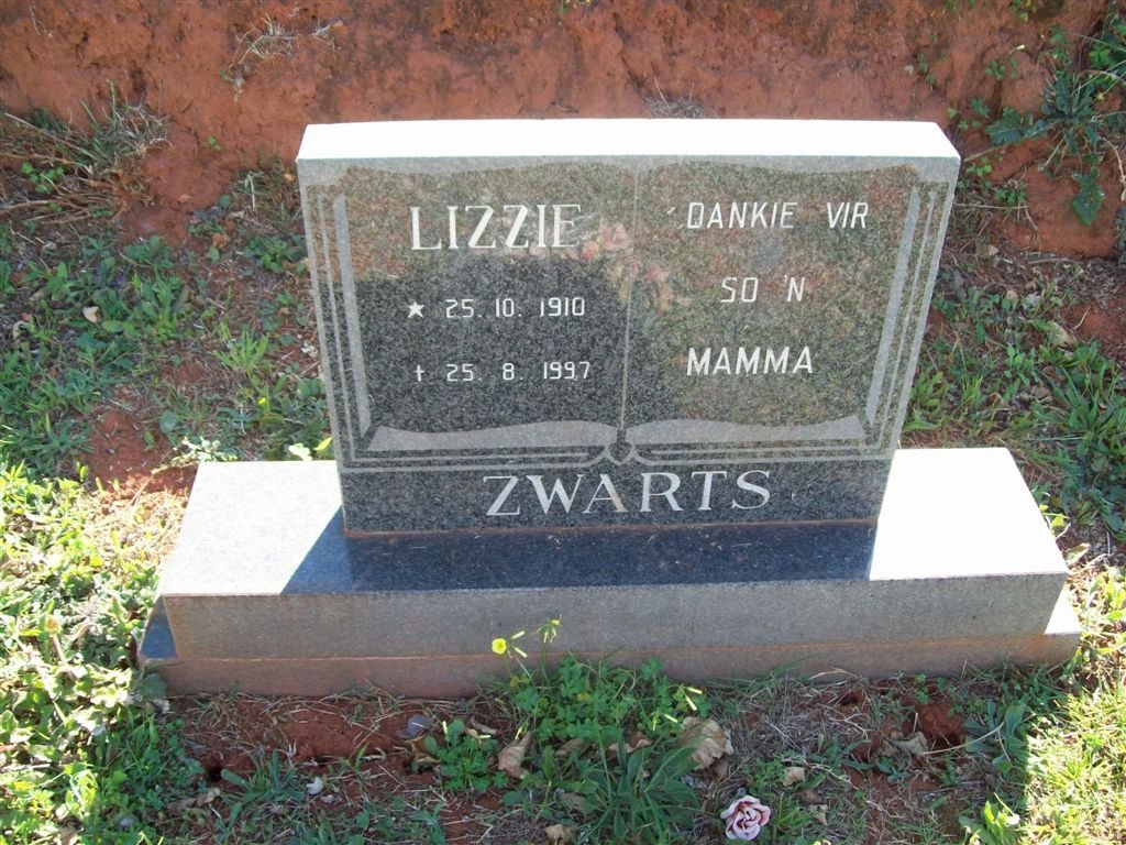 ZWARTS Lizzie 1910-1997