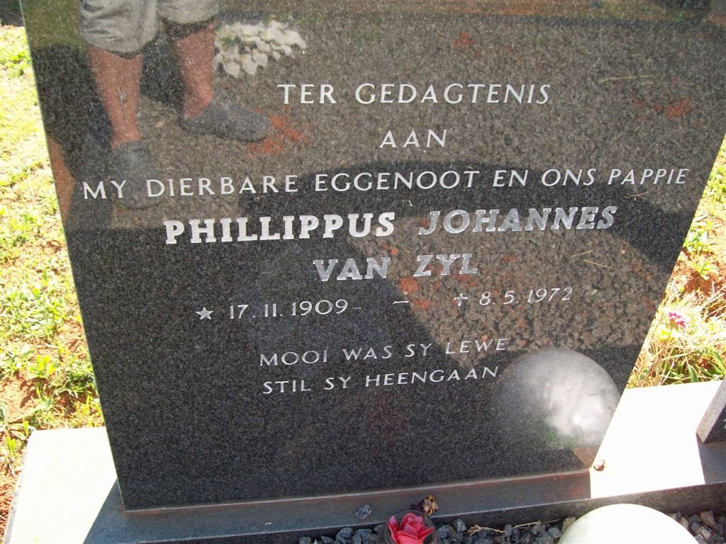 ZYL Phillippus Johannes, van 1909-1972