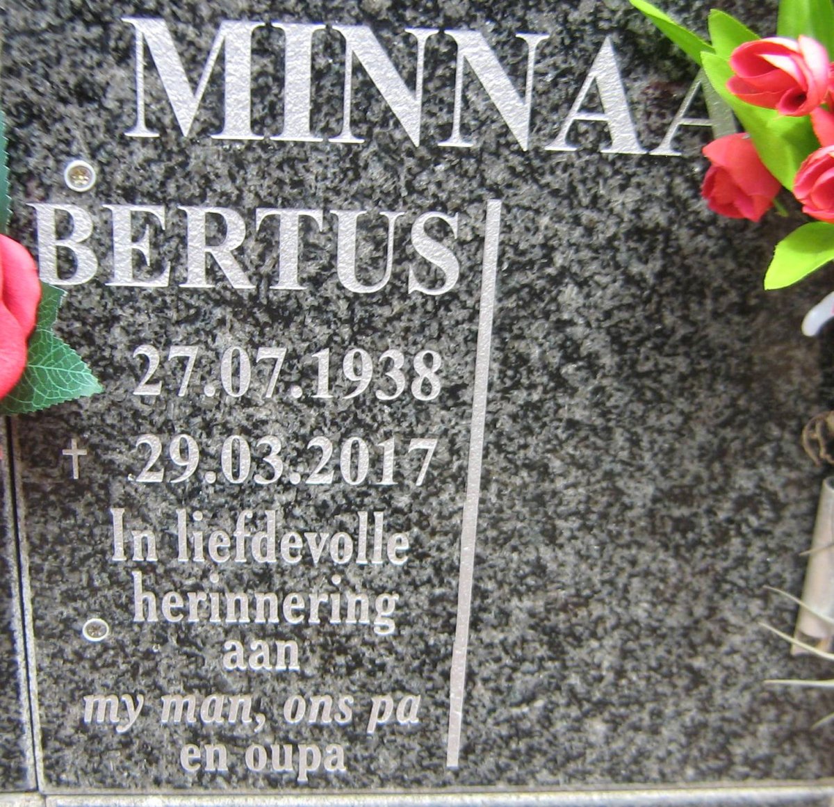 MINNAAR Bertus 1938-2017