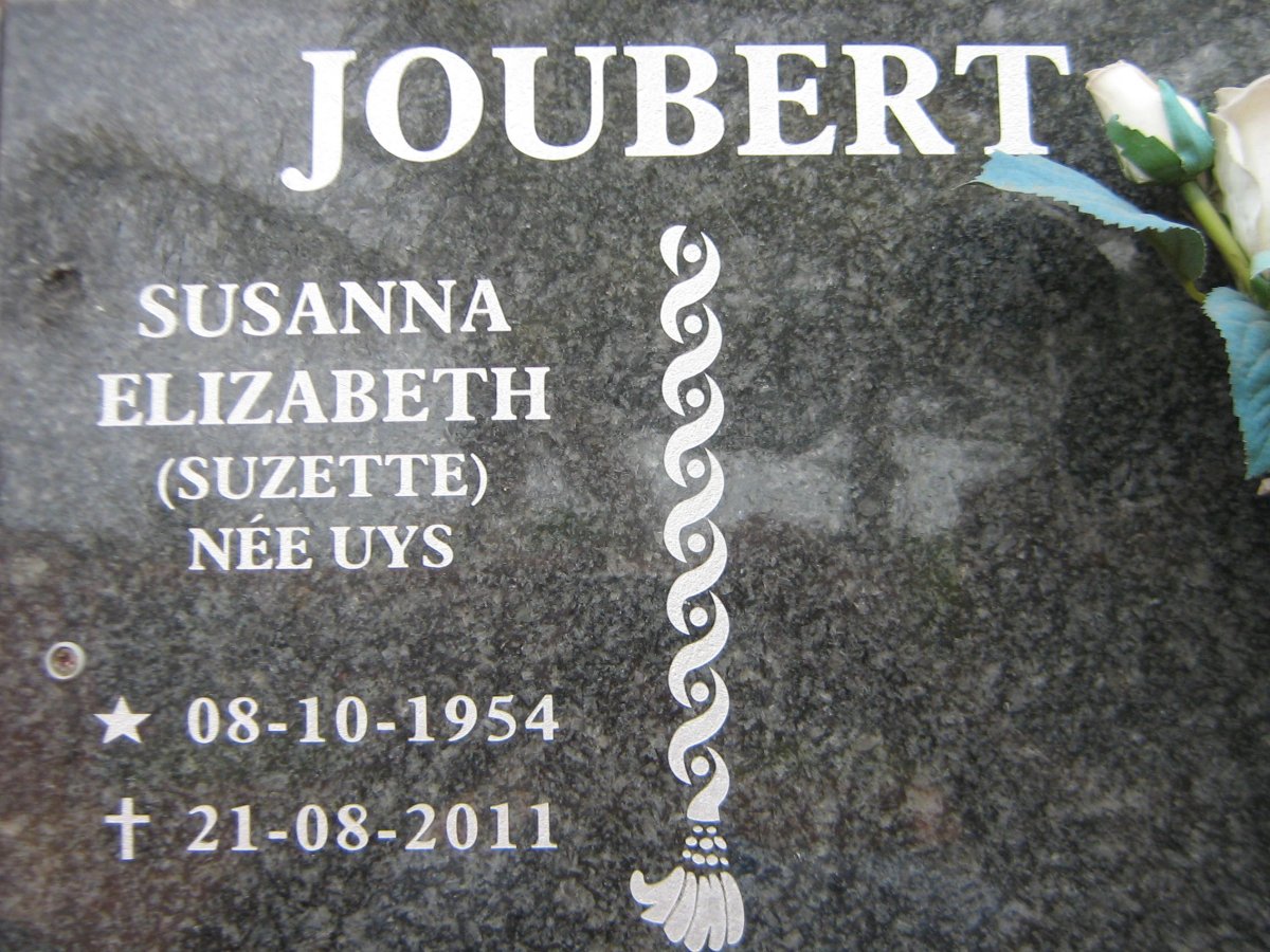 JOUBERT Susanna Elizabeth nee UYS 1954-2011