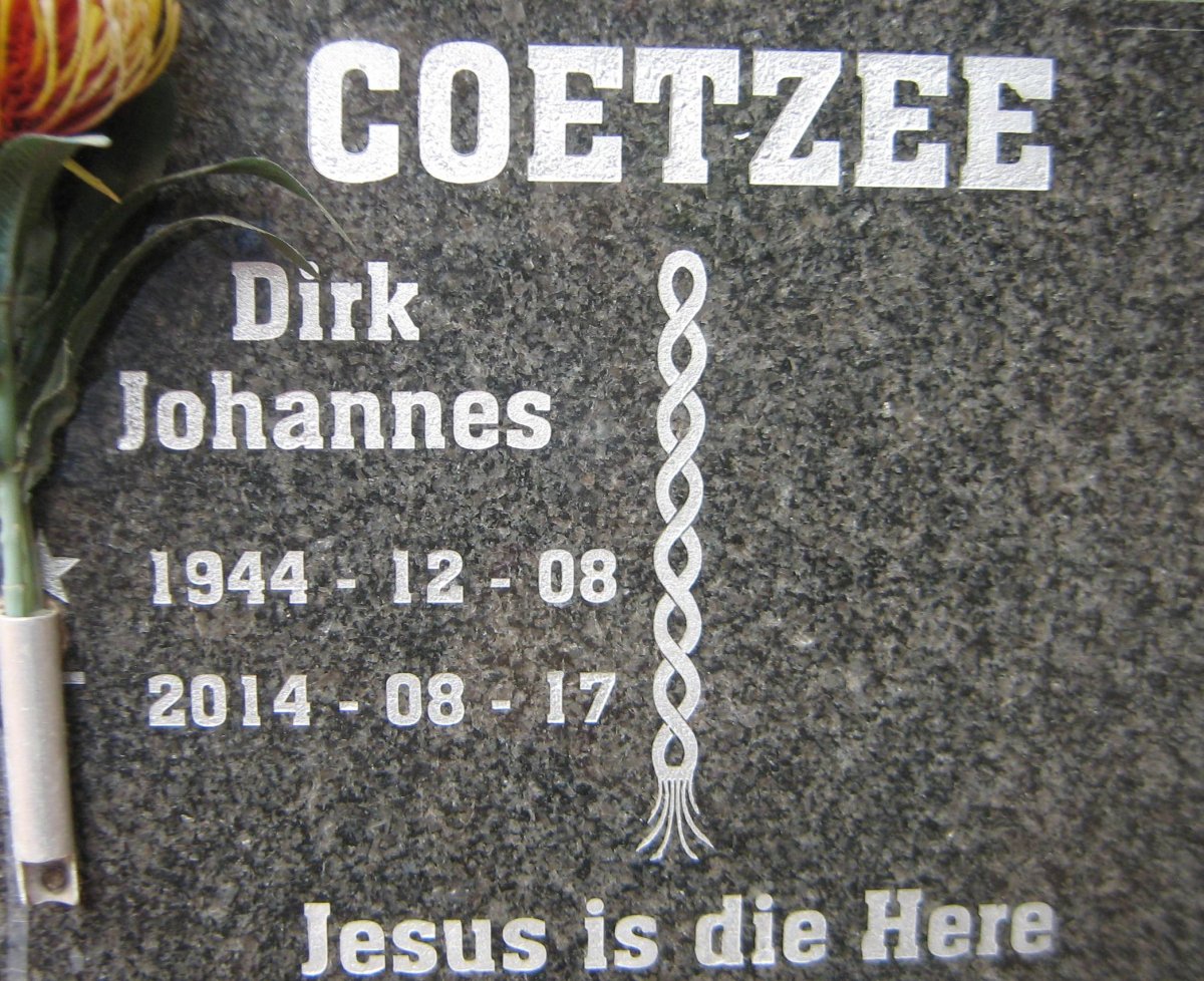 COETZEE Dirk Johannes 1944-2014