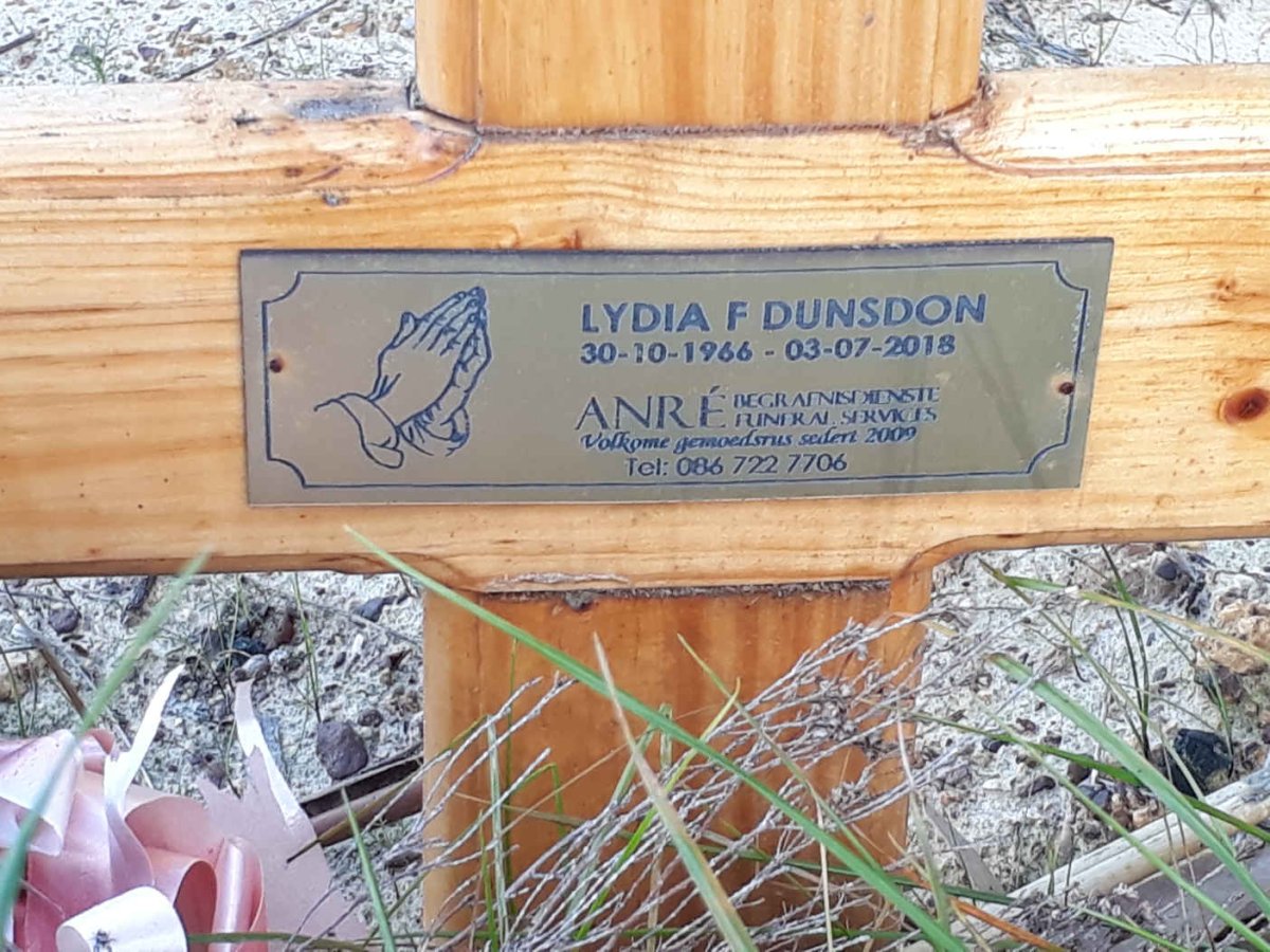 DUNSDON Lydia F. 1966-2018