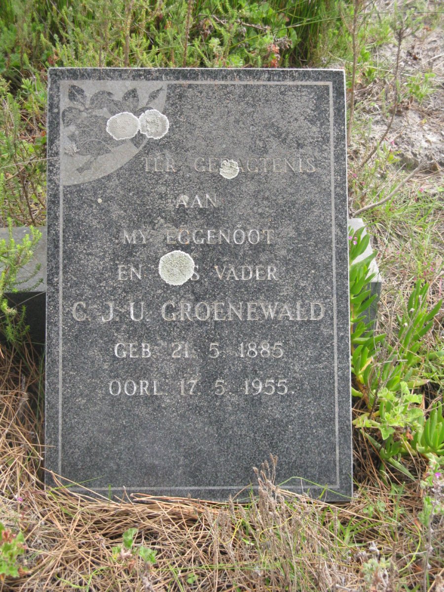 GROENEWALD C.J.U. 1885-1955