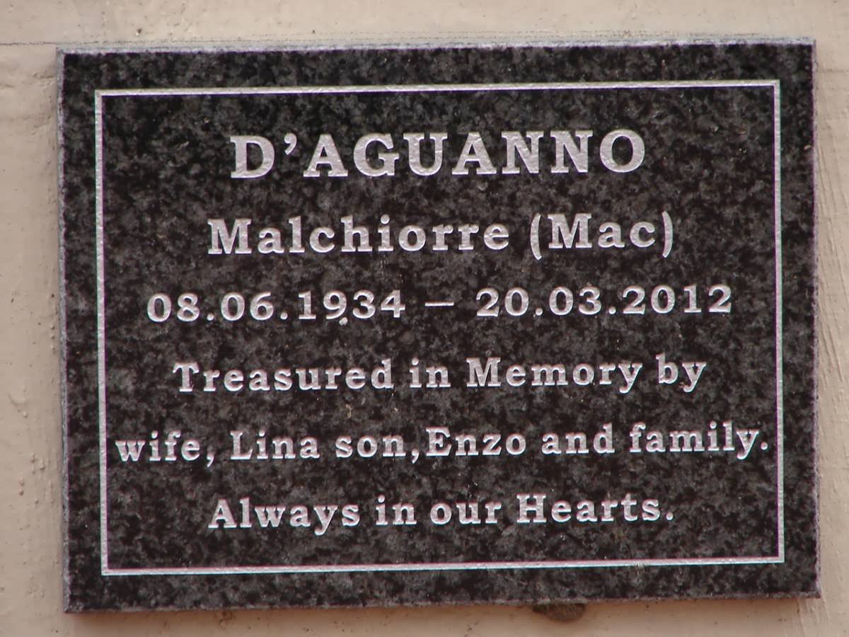 D'AGUANNO Malchiorre 1934-2012