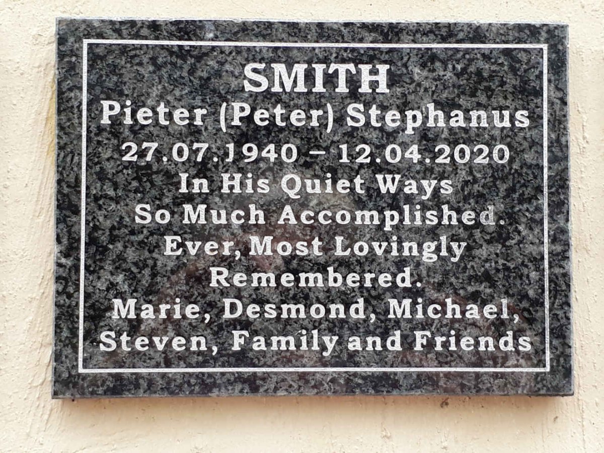 SMITH Pieter Stephanus 1940-2020