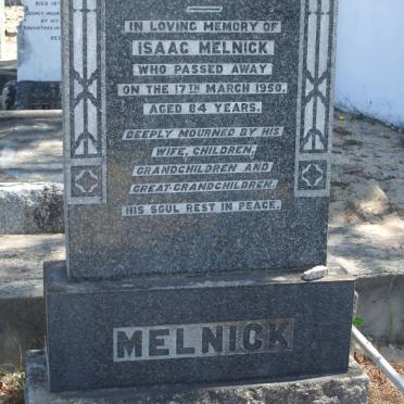 MELNICK Isaac -1950 &amp; Esther -1951 