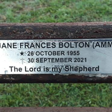 BOLTON Jane Frances nee AMM 1955-2021