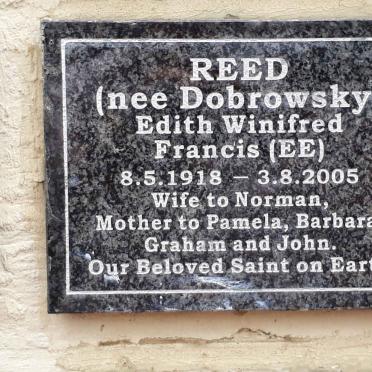 REED Edith Winifred Francis nee DOBROWSKY 1918-2005