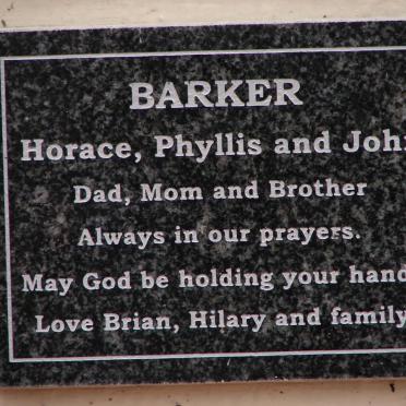 BARKER Horace :: BARKER Phyllis :: BARKER John