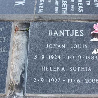 BANTJES Johan Louis 1924-1983 &amp; Helena Sophia 1927-2006