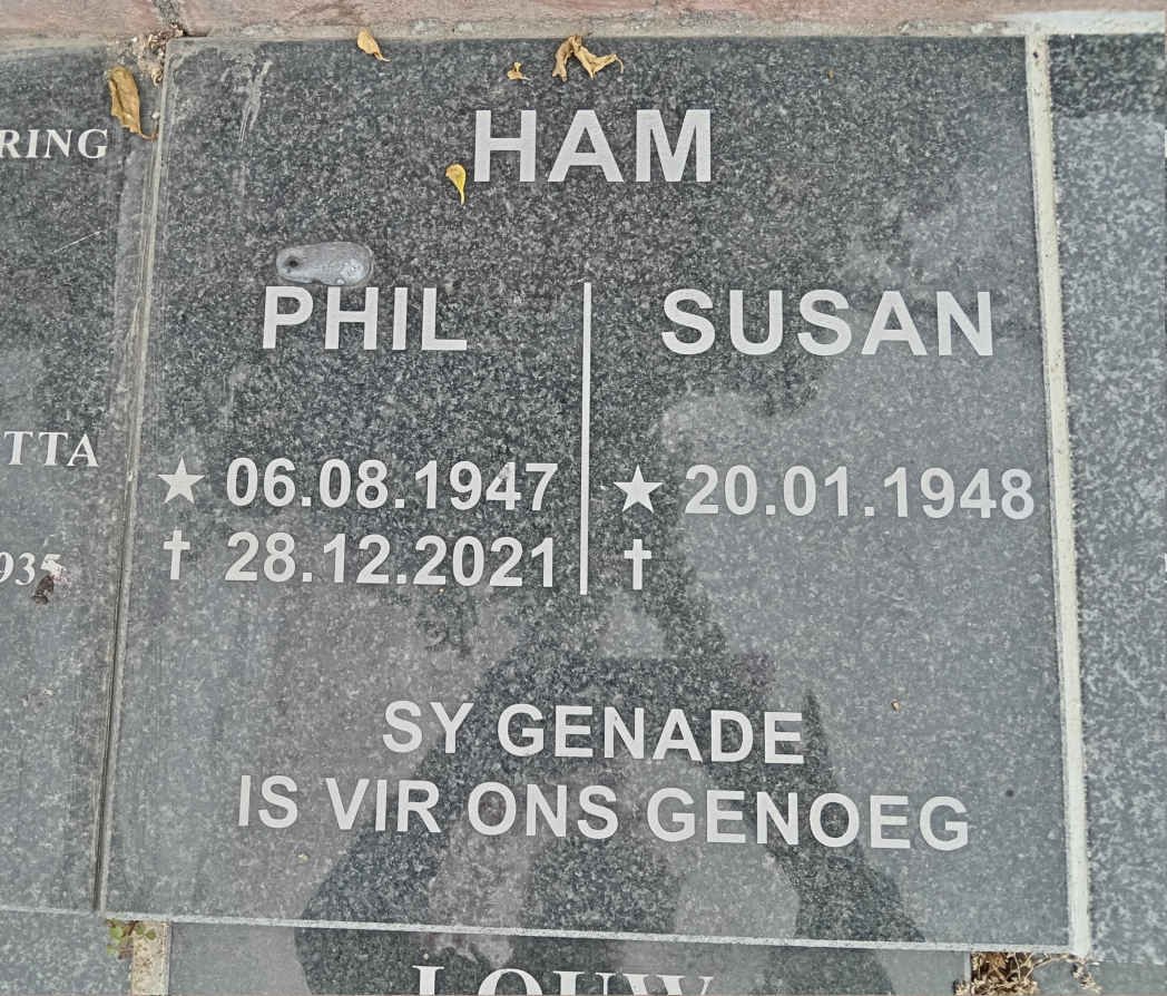 HAM Phil 1947-2021 & Susan 1948-