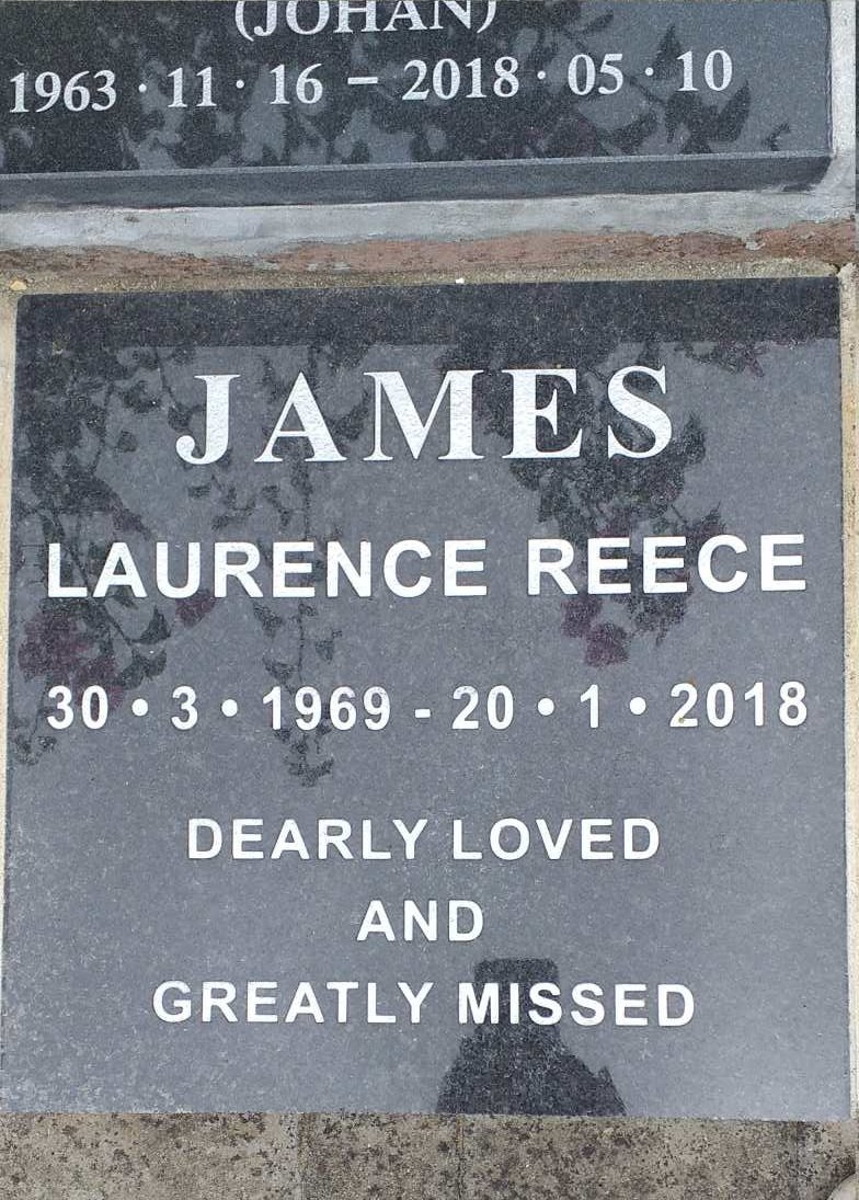 JAMES Laurence Reece 1969-2018