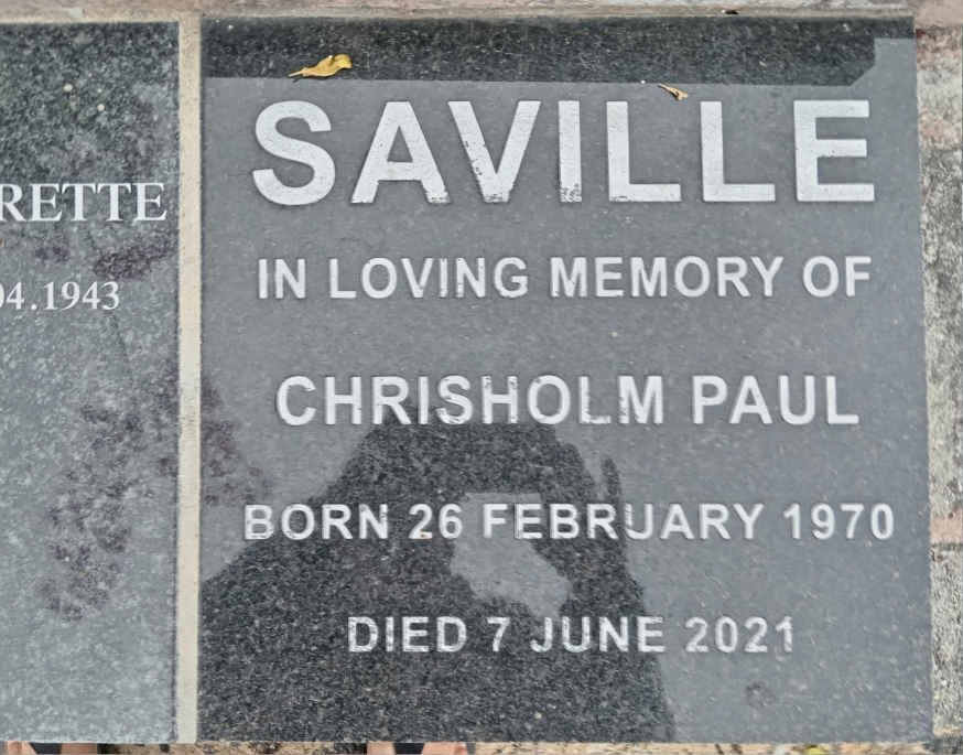 SAVILLE Chrisholm Paul 1970-2021