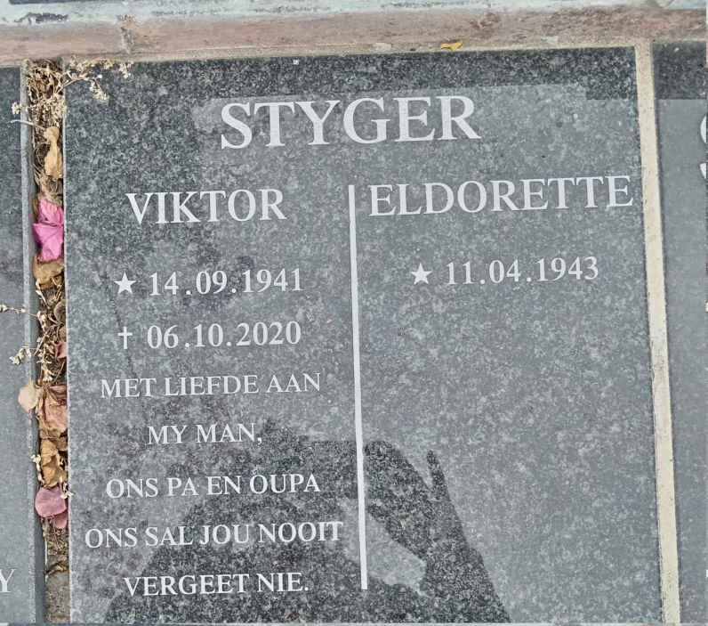 STYGER Viktor 1941-2020 & Eldorette 1943-