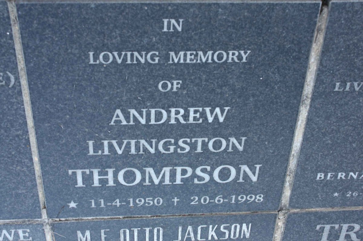 THOMPSON Andrew Livingston 1950-1998