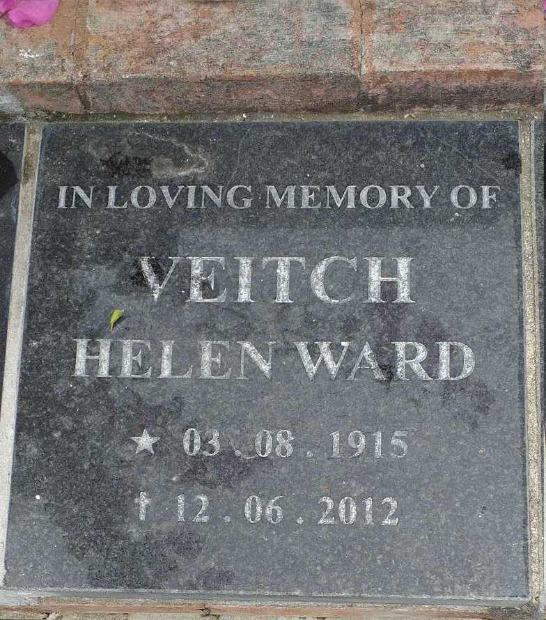 VEITCH Helen Ward 1915-2012