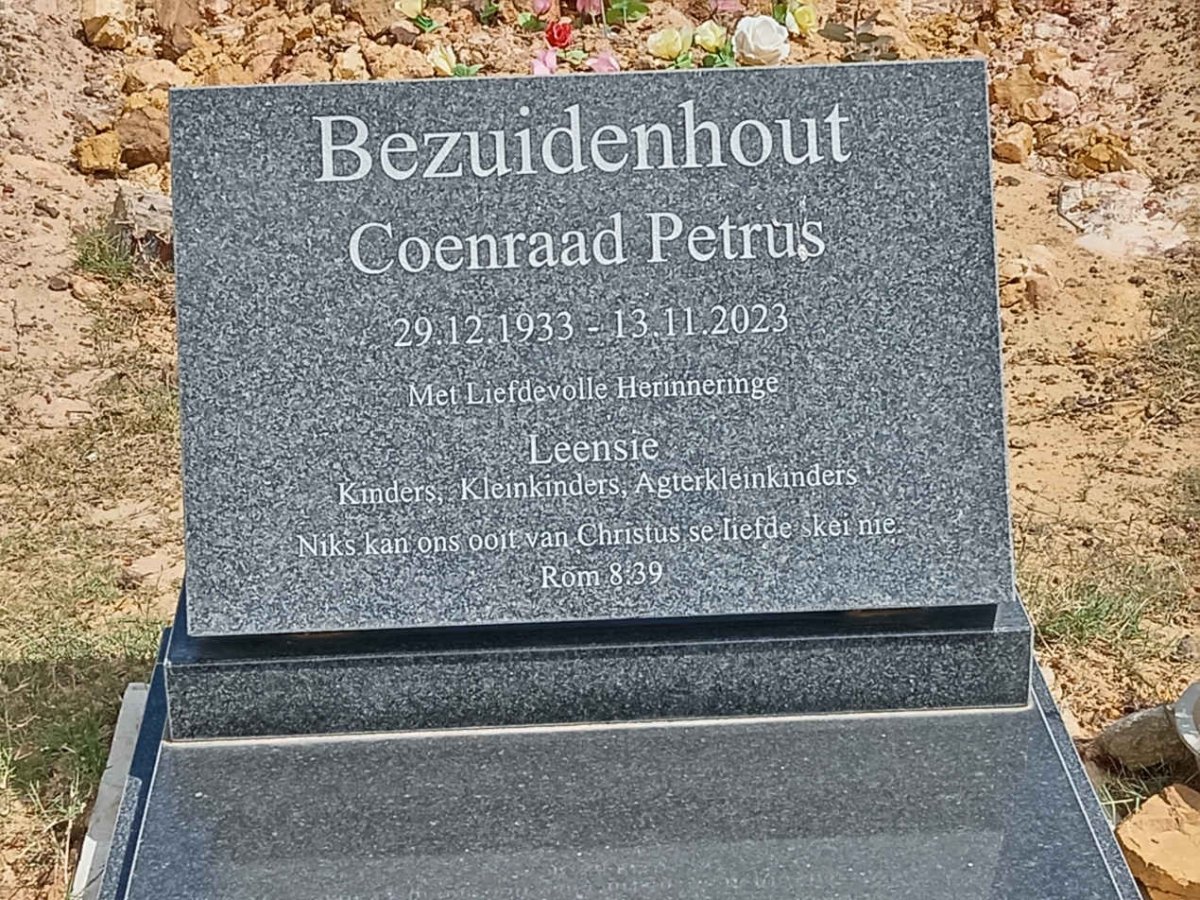 BEZUIDENHOUT Coenraad Petrus 1933-2023